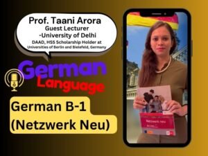Learn German B1 illustration